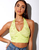 Immagine di Naya Crop Top in Satin Rose Lime