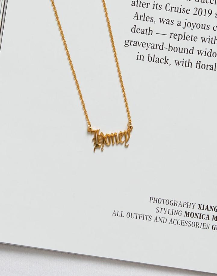 Collana in oro "Miele