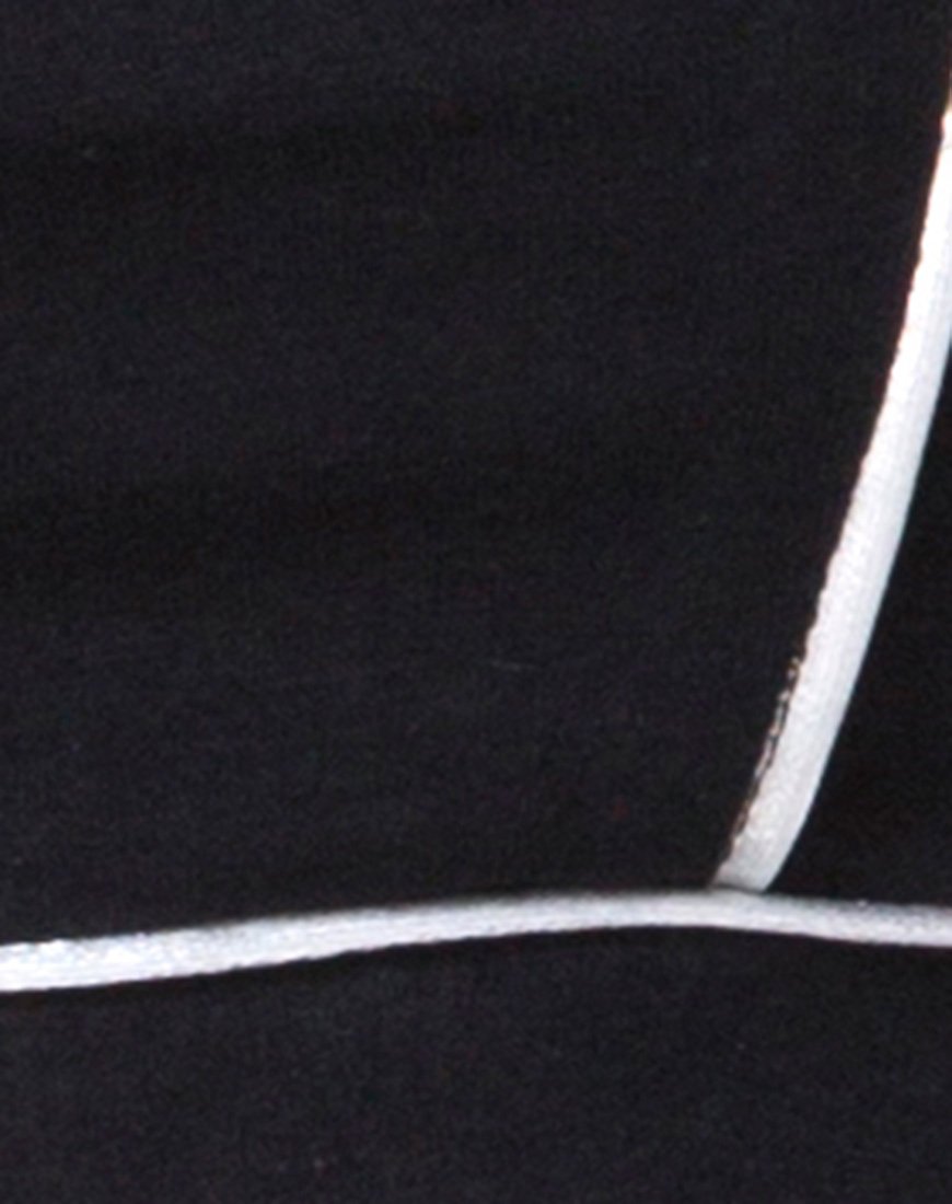 Immagine di Neho Cycle Short in nero con linea Piping