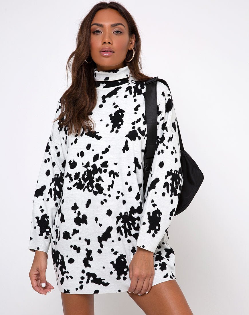 Immagine di Neve Jumper Dress in Dalmata
