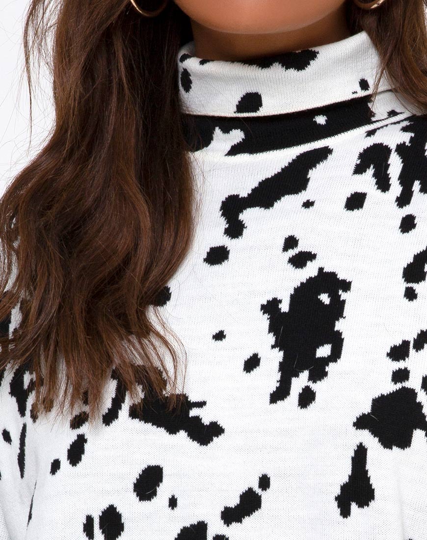 Immagine di Neve Jumper Dress in Dalmata