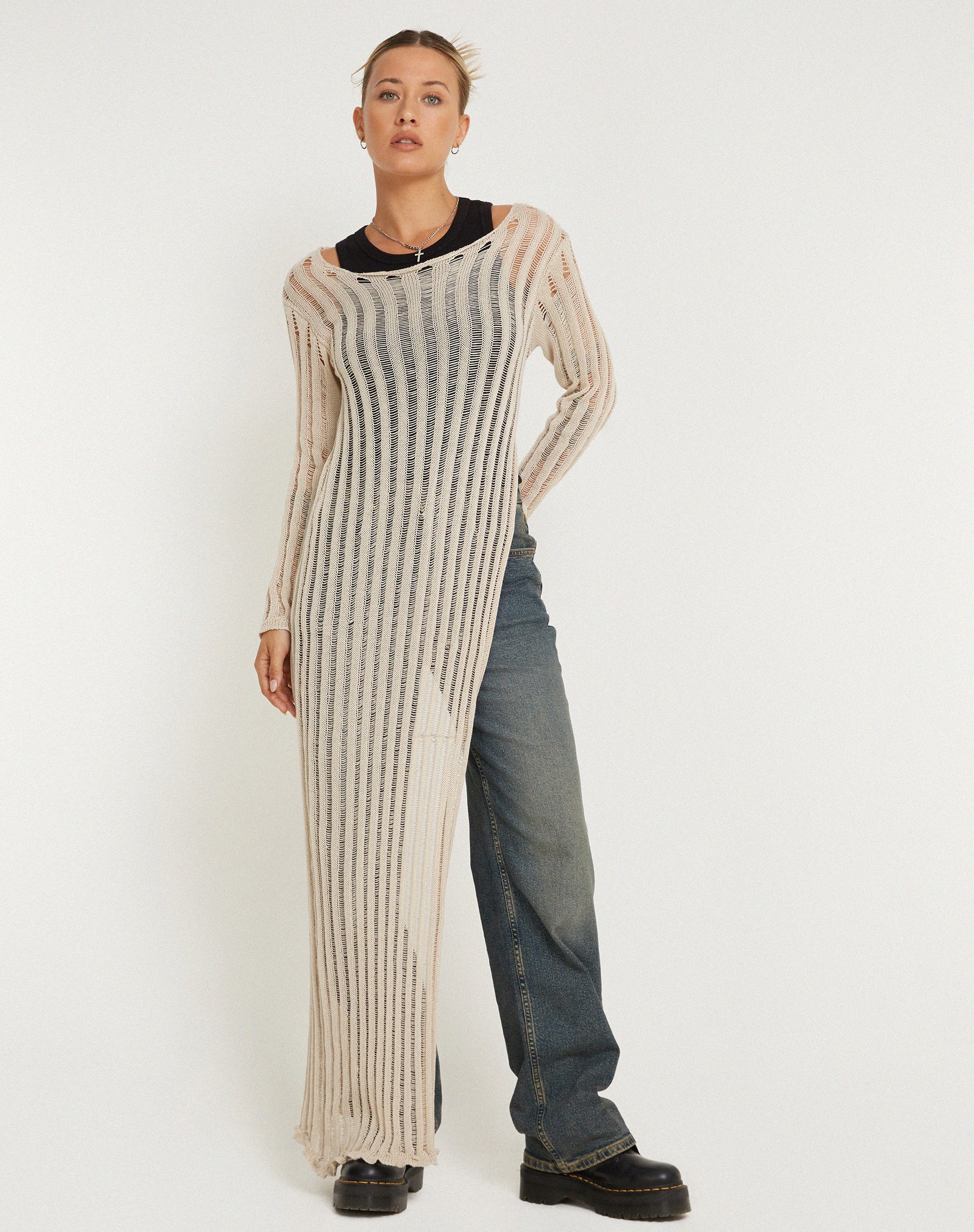 immagine di Nekici Long Sleeve Top in Natural