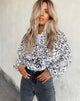 Immagine di Nero Ring Pull Jacket in White Leopard