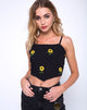 Immagine di Newlda Crop Top in Ditsy Sunflower