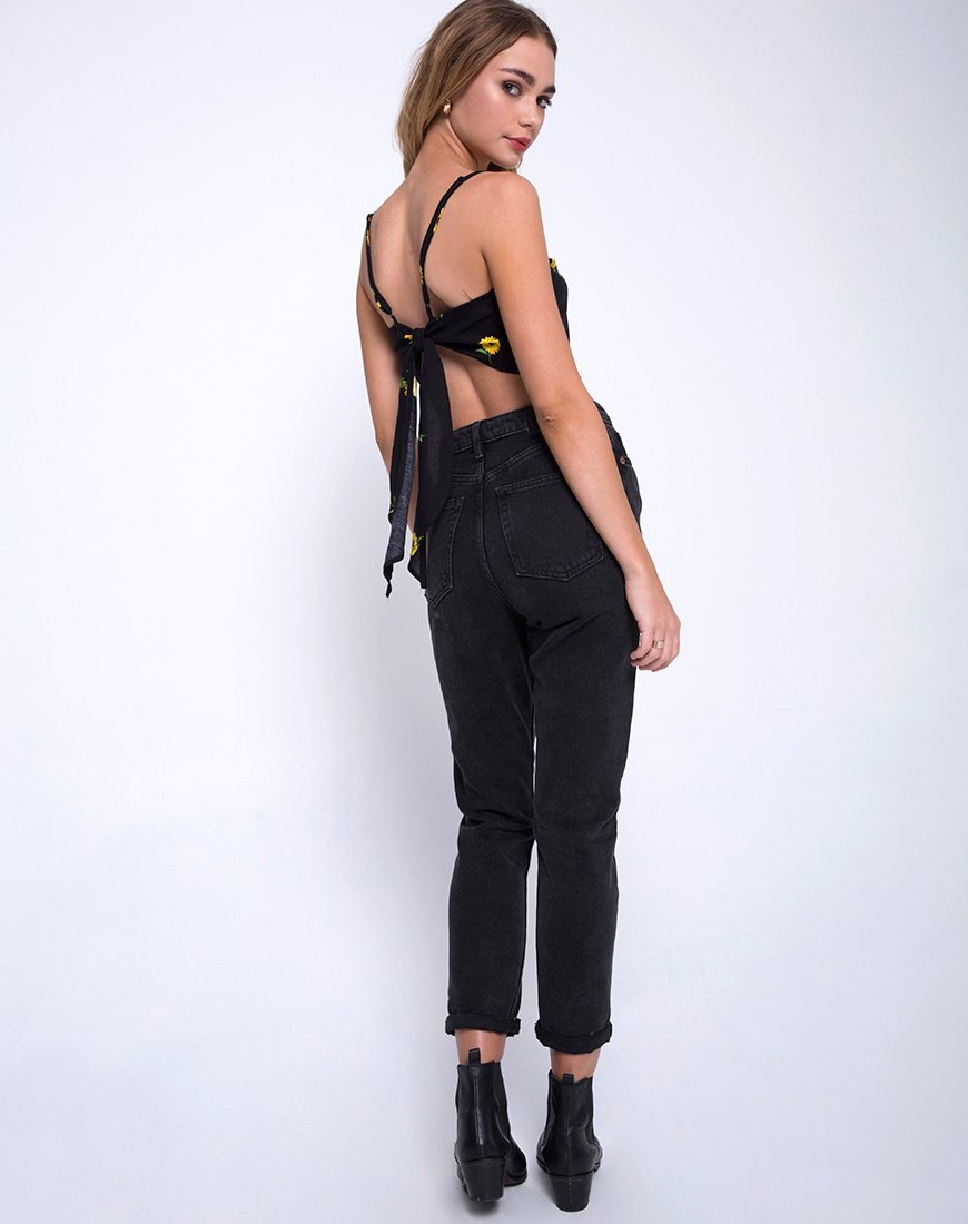 Immagine di Newlda Crop Top in Ditsy Sunflower