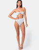 Immagine di Nima Bikini Bottom in Crinkle Rib Bianco