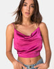 Immagine di Ning Top in Satin Magenta