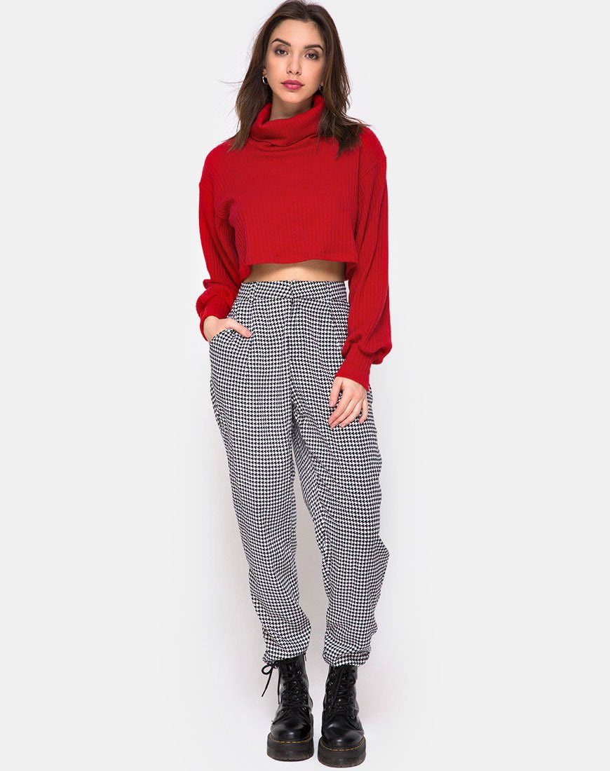Nizer - Maglia a collo alto in rosso