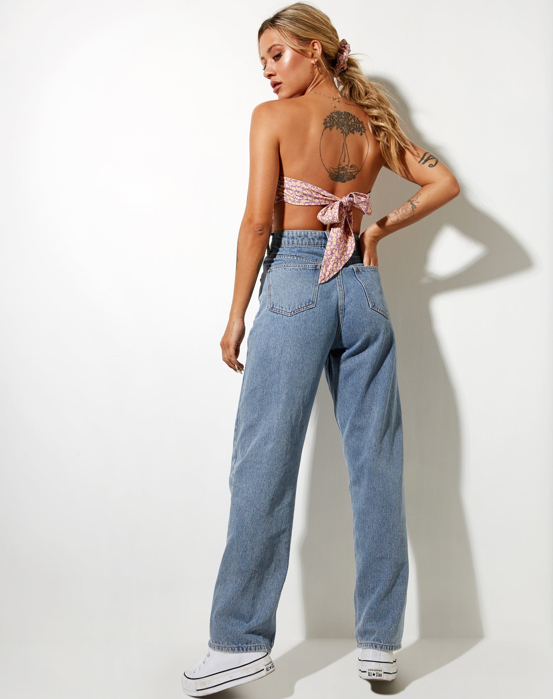 Immagine di Nolda Crop Top in Flower Fun Lilac Lemon