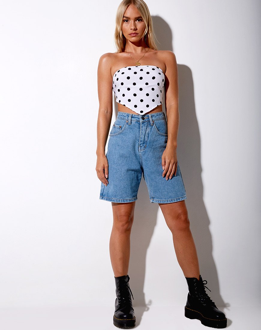 Immagine di Nolda Top in 80s Polka Bianco