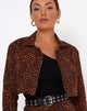 Immagine di Noly Cropped Blazer in arancione leopardato