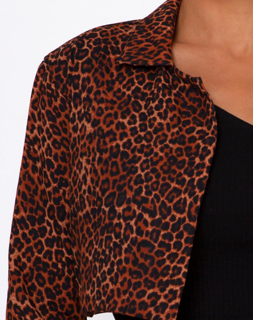 Immagine di Noly Cropped Blazer in arancione leopardato