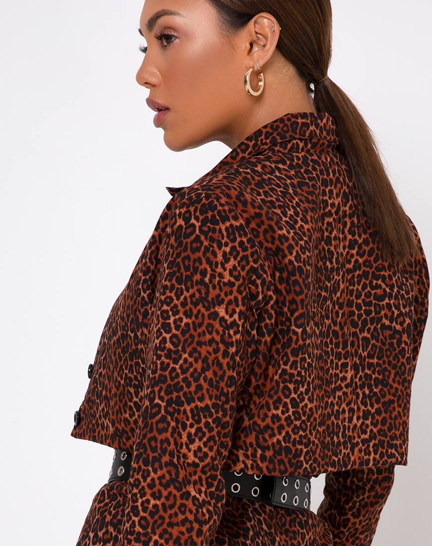 Immagine di Noly Cropped Blazer in arancione leopardato