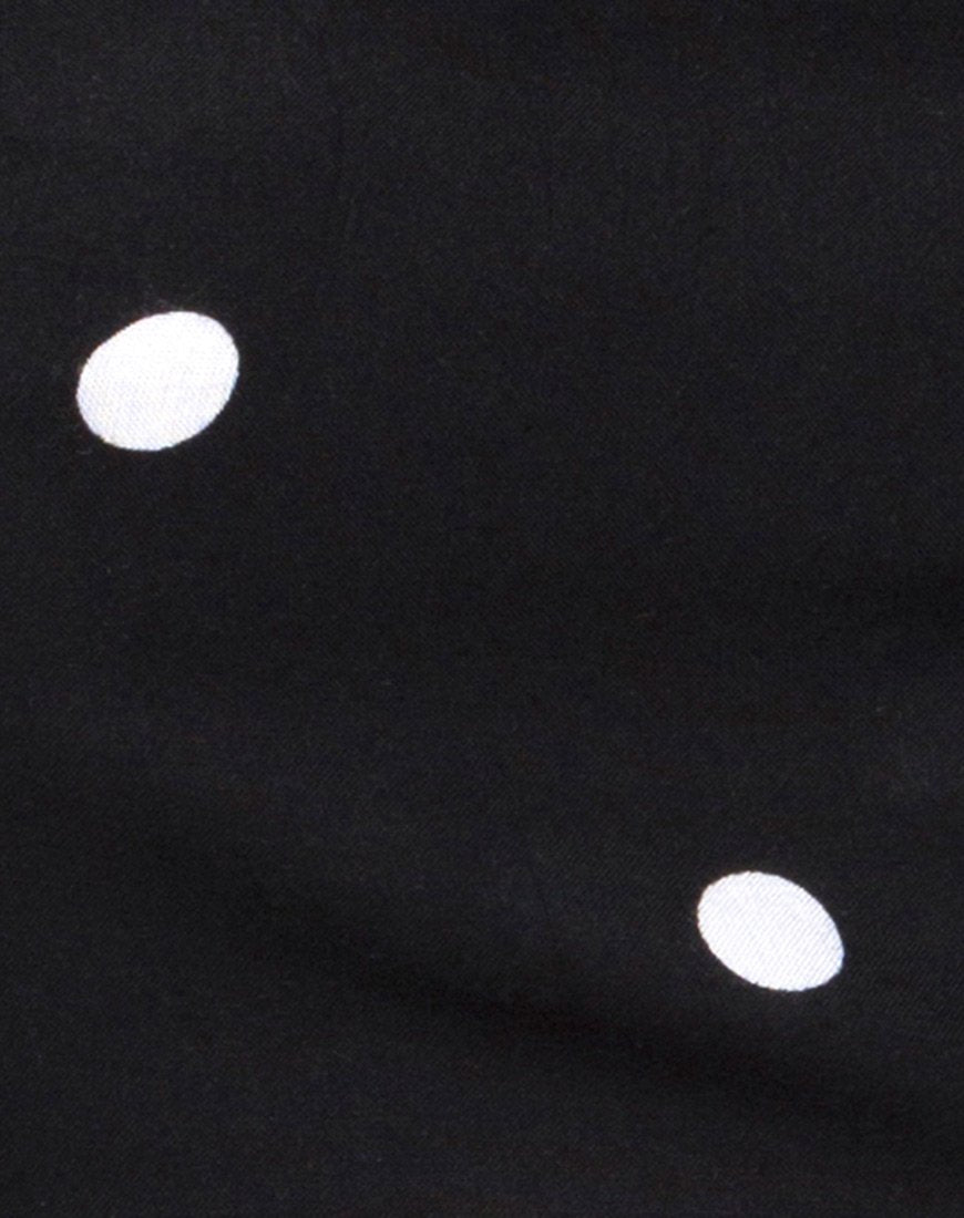Immagine di Nolia Tube Top in bianco e nero Polkadot