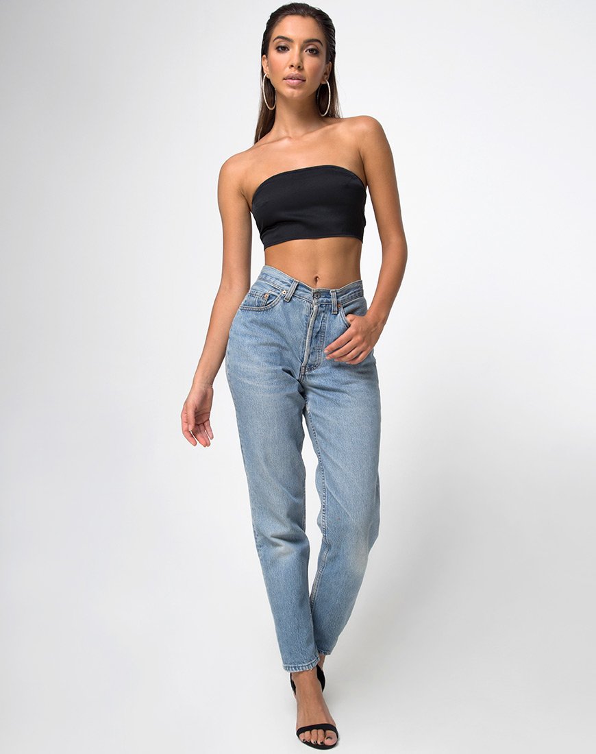 Immagine di Nolia Tube Top in nero satinato