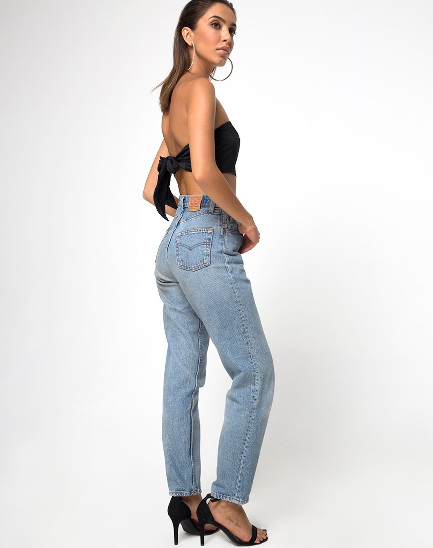 Immagine di Nolia Tube Top in nero satinato