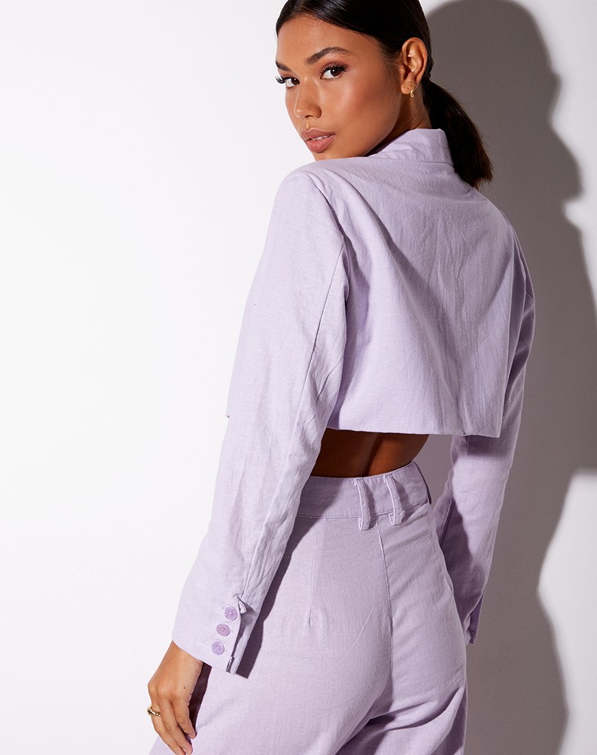 Noly - Blazer cropped in viola