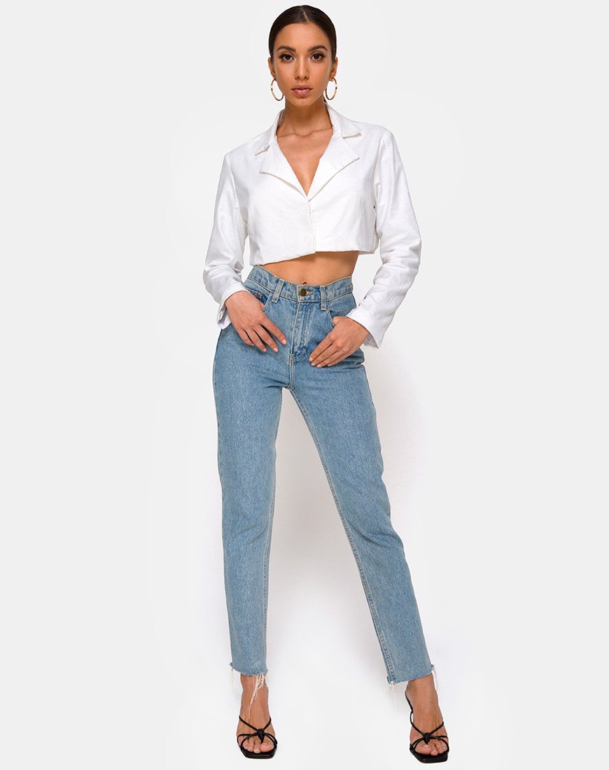 Immagine di Noly Cropped Blazer in Avorio