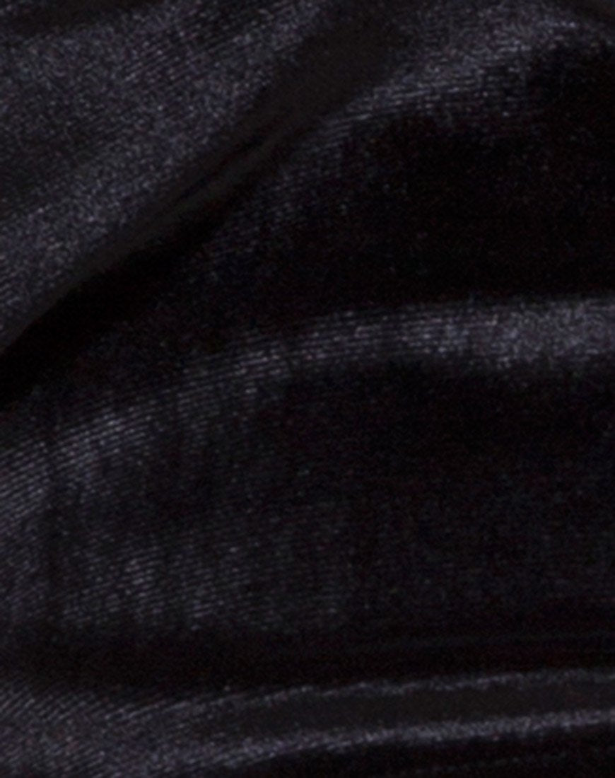 Immagine di Angel Crop Top in velluto nero