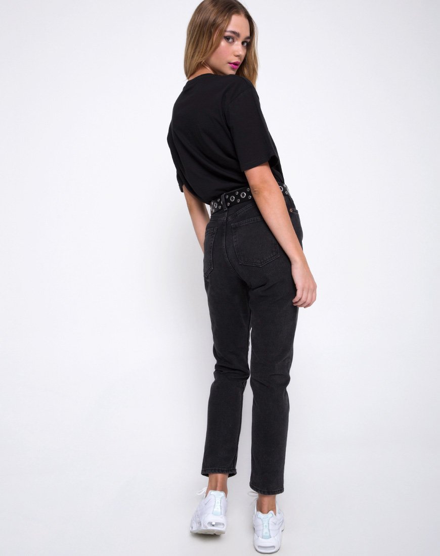 Immagine della t-shirt oversize Basic in Not a Designer Nero