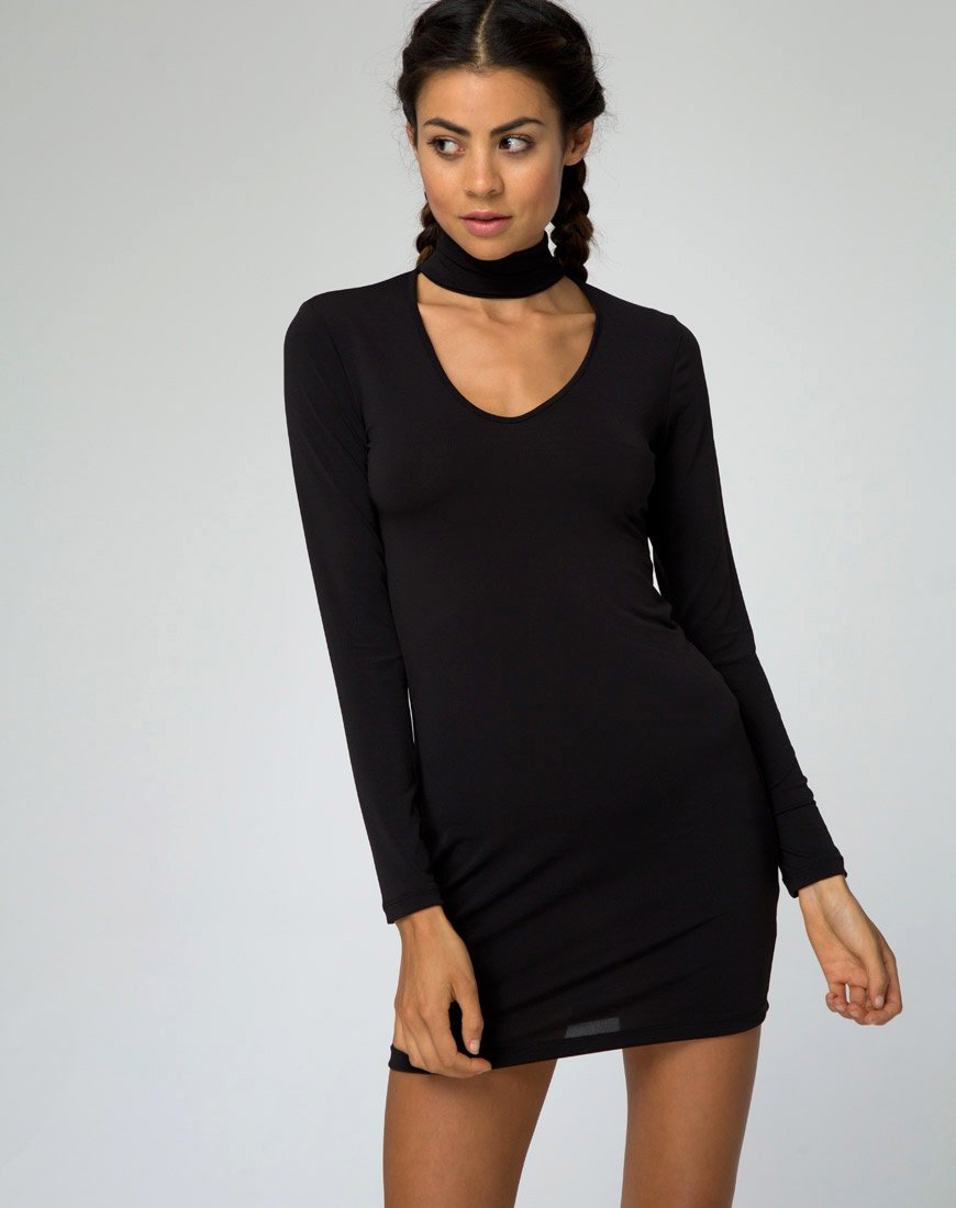 Immagine di Nymphea Bodycon Dress in nero