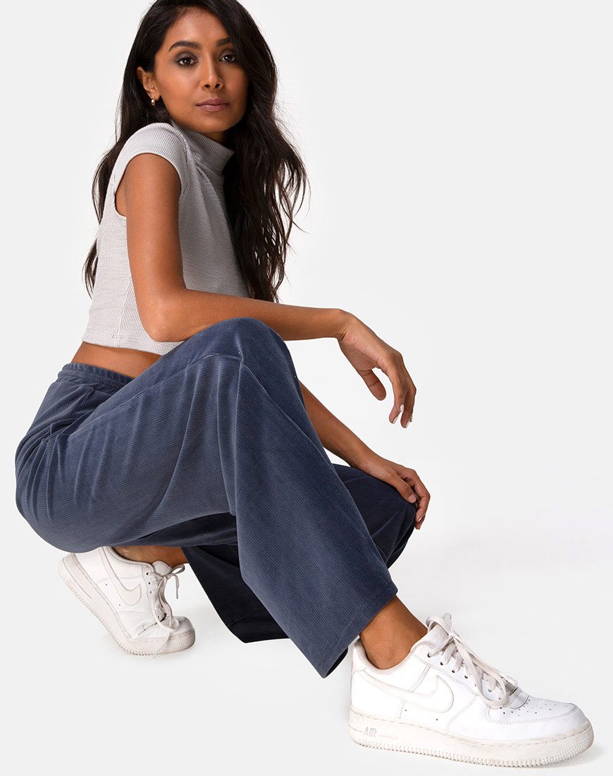 Immagine di Obeli Pantaloni in costina Charcoal