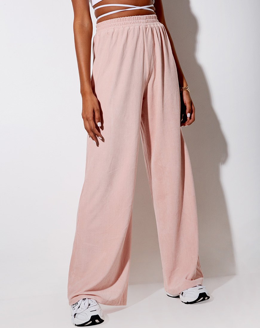 Immagine di Obeli Pantalone in velluto a coste rosa chiaro