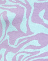 Maglia a spirale frastagliata Lavanda e menta