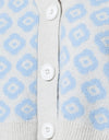 Maglia margherita blu tonale