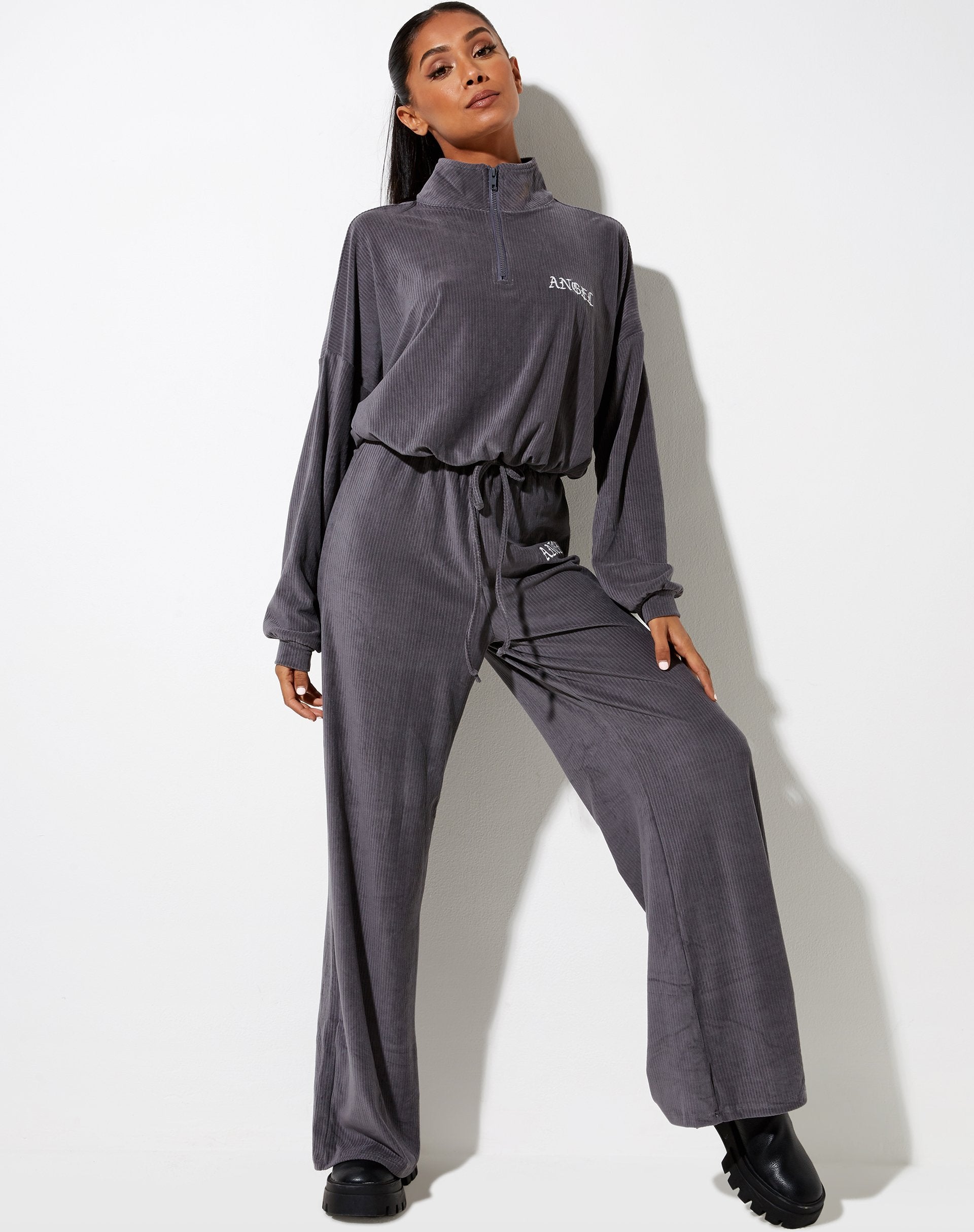 Immagine di Obeli Pantaloni in grigio antracite Angel Embro