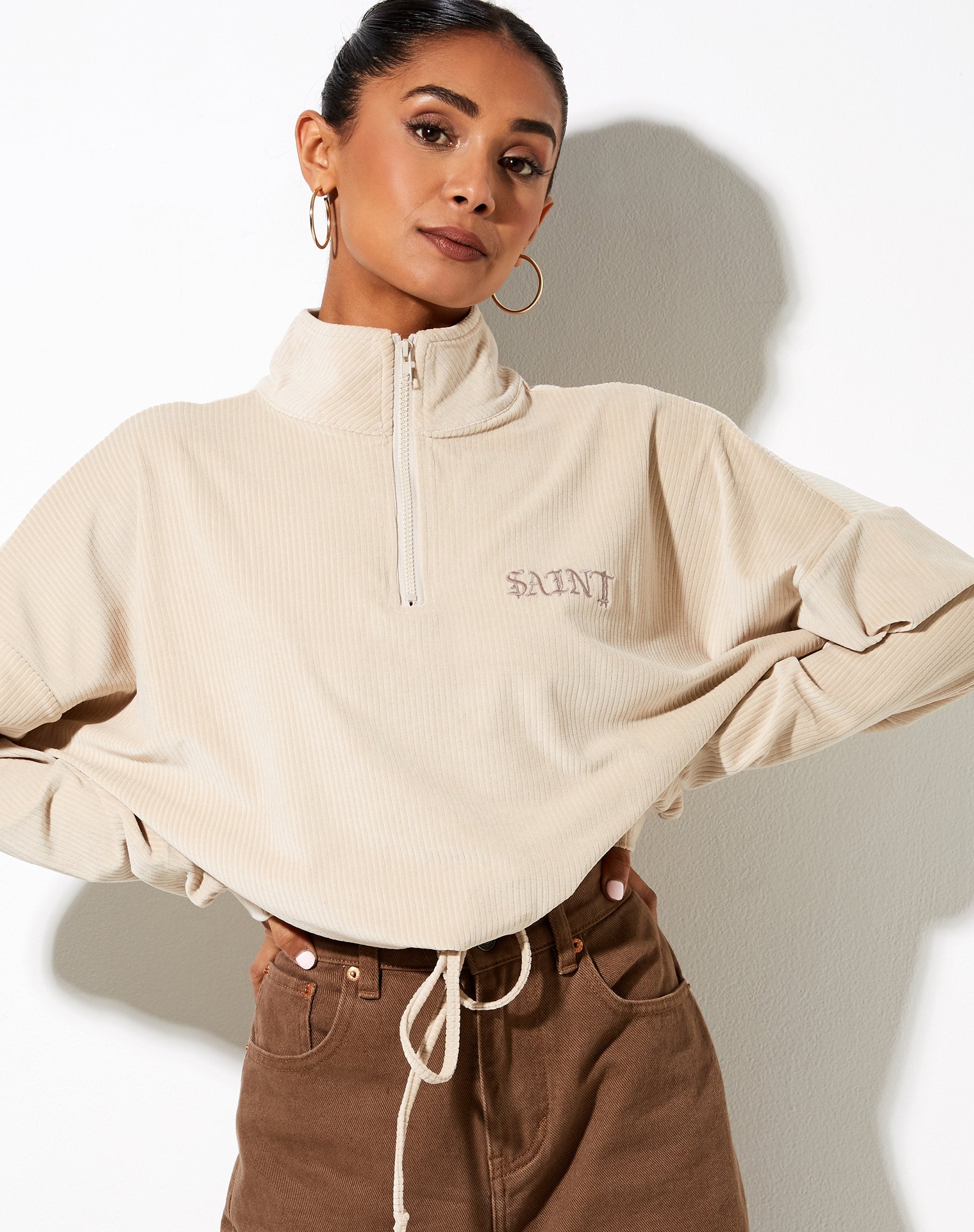 Immagine di Olini Maglione in beige neutro Saint Embro
