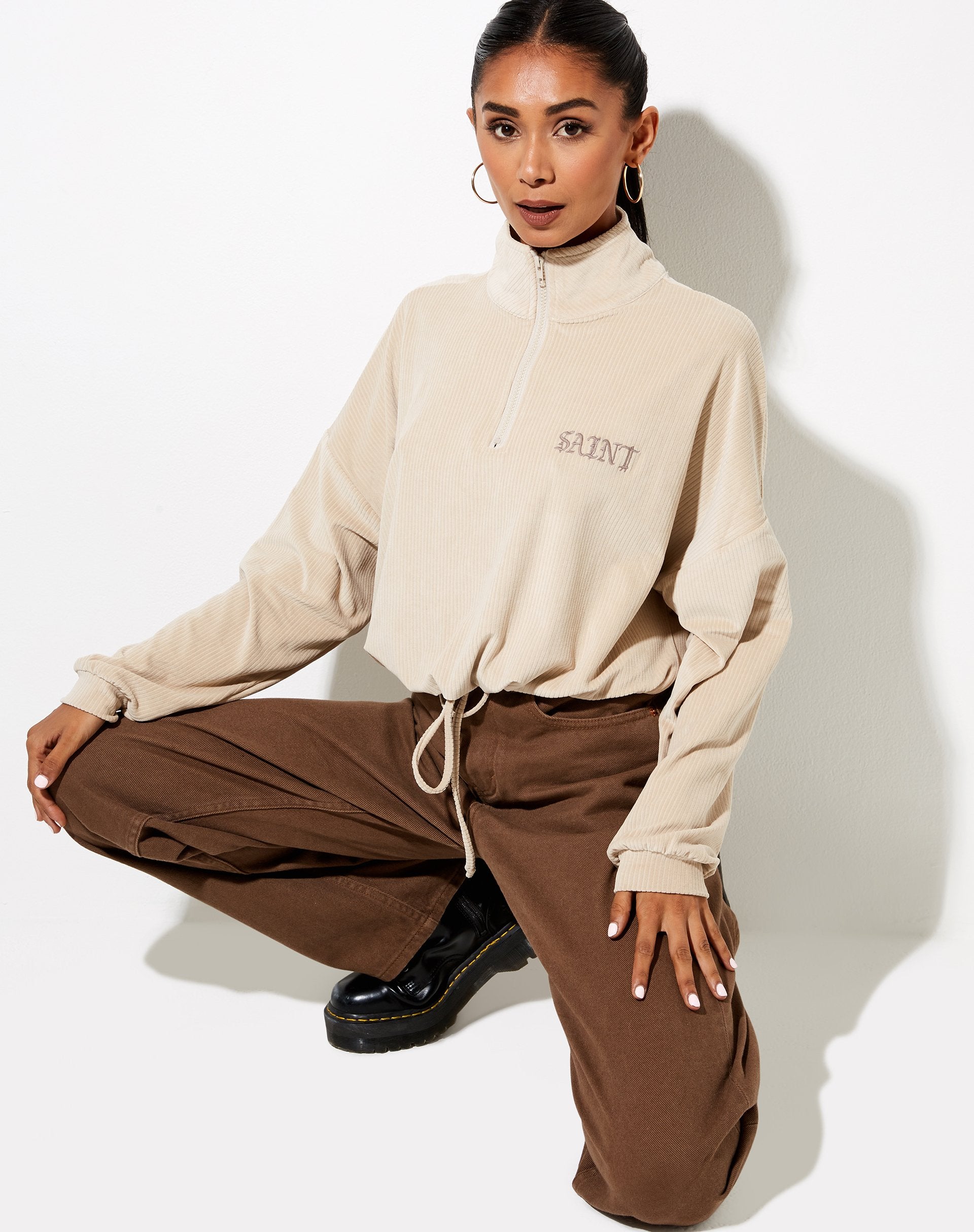 Immagine di Olini Maglione in beige neutro Saint Embro