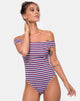 Immagine di Olivia - Costume da bagno a righe triple