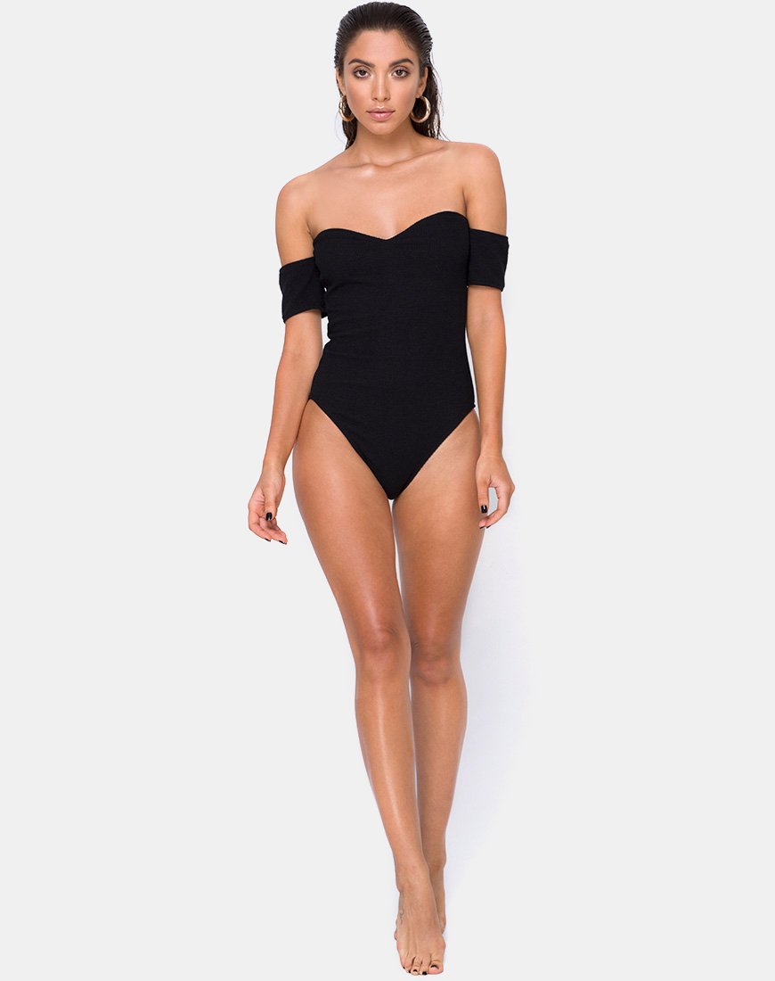 Immagine di Ona Swimsuit in Crinkle Rib Nero
