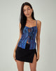 immagine di MOTEL X JACQUIE Rayu Top in Colour Bleed Blue