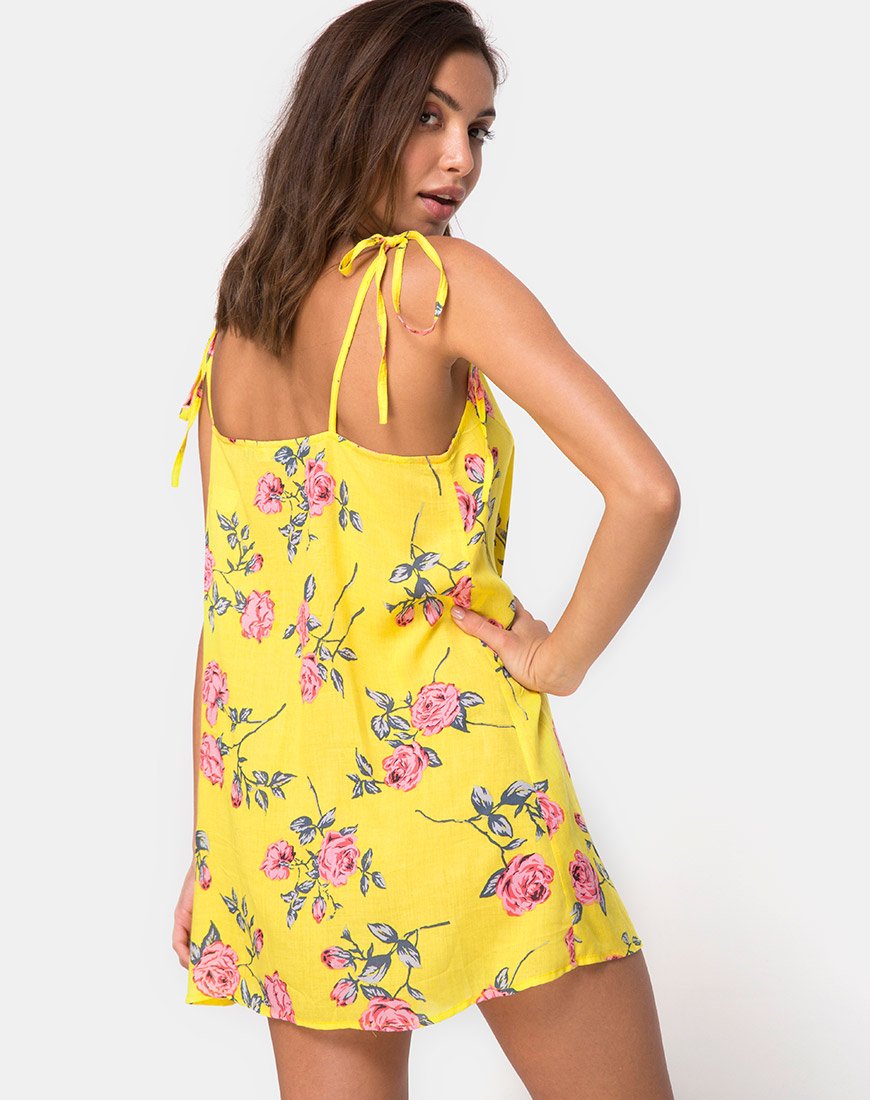 Osla Slip Dress in giallo Candy Rose