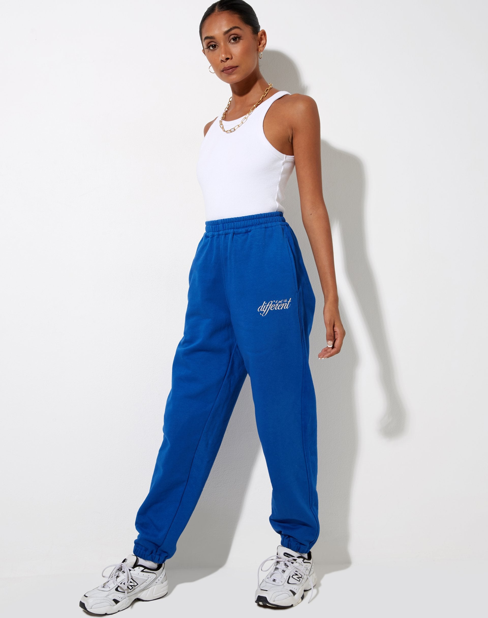 Immagine di Basta Jogger in Cobalt It Just Hits Different Embro