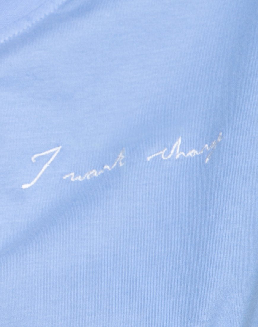 Immagine della t-shirt oversize Basic in I want Change