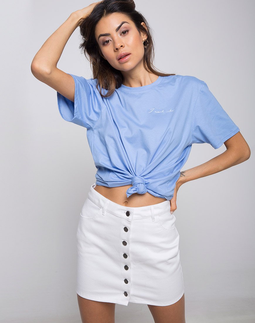 Maglietta basic oversize in I want Change