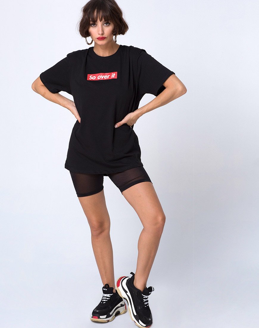 Immagine della t-shirt oversize Basic in So Over It