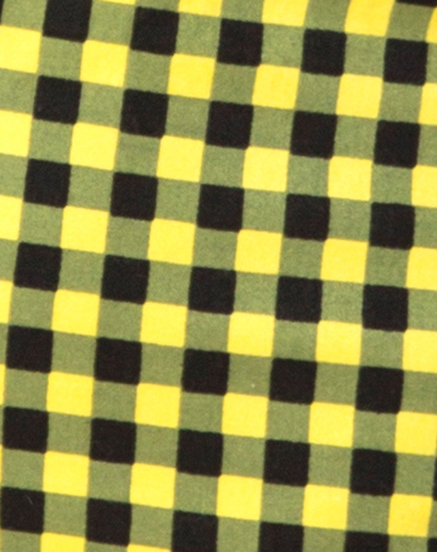 Immagine di Camicia Oxford in Gingham Medio Giallo