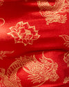 Fiore di drago rosso e oro