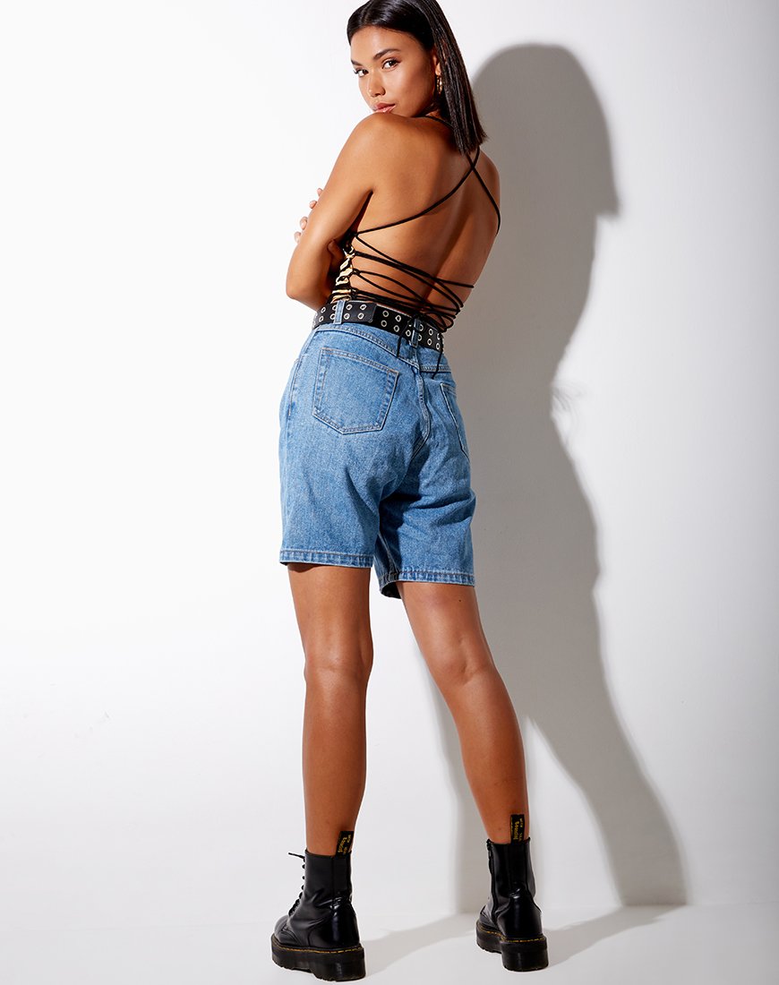 Immagine di Ozka Crop Top in oro tigrato