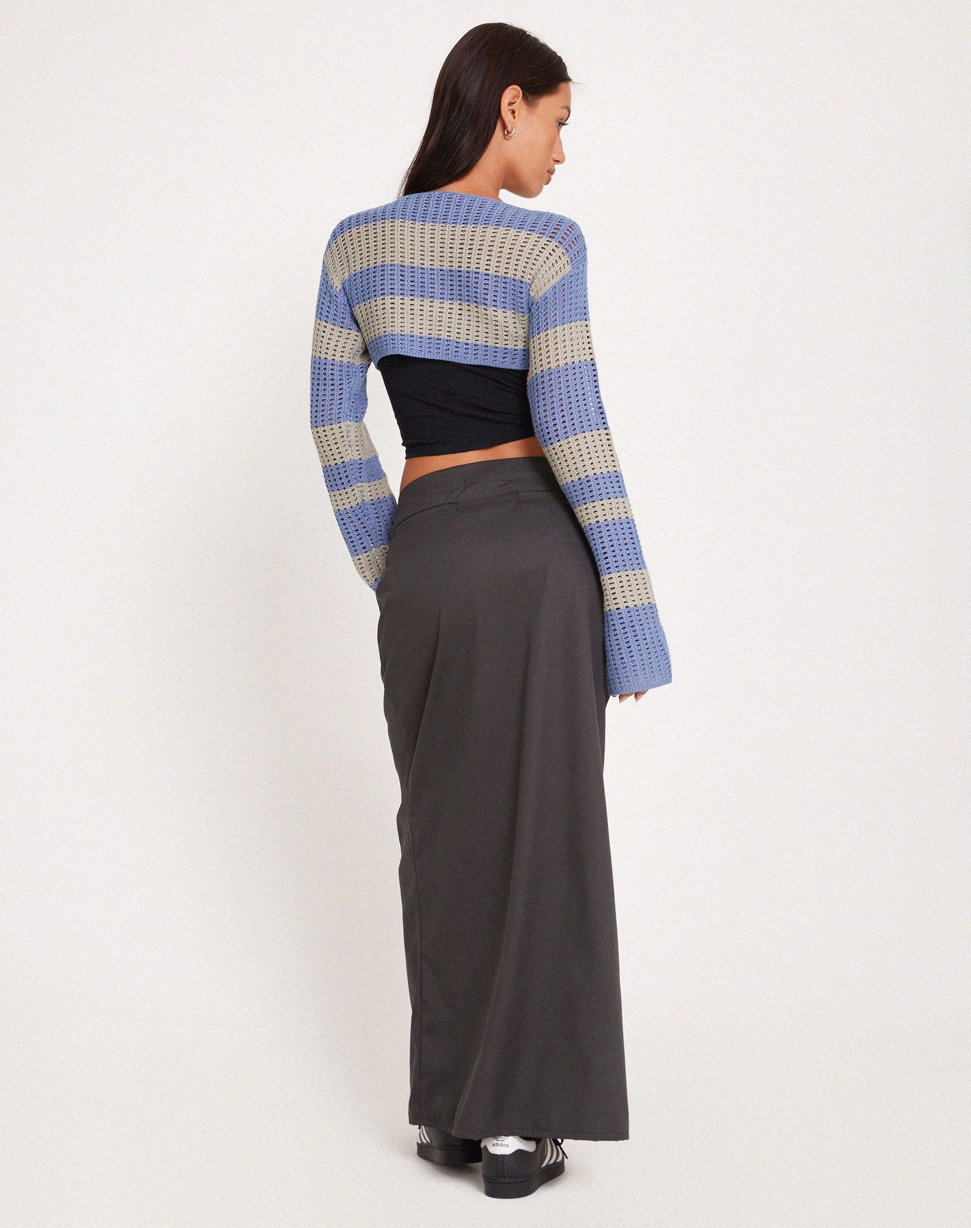 Immagine di Ozzy Bolero Top in Grigio Blu