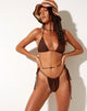 Immagine di PAMI BIKINI TOP MARRONE SCURO 34