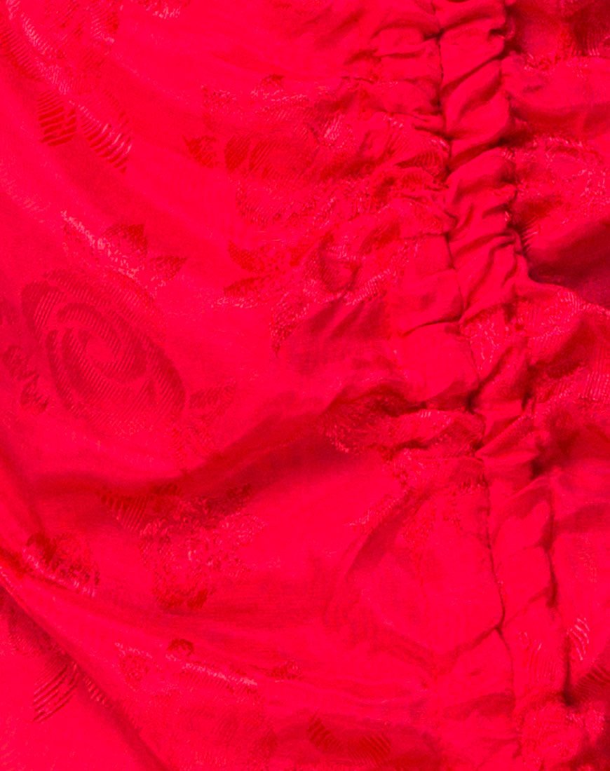 Immagine dell'abito Panthus in raso rosso