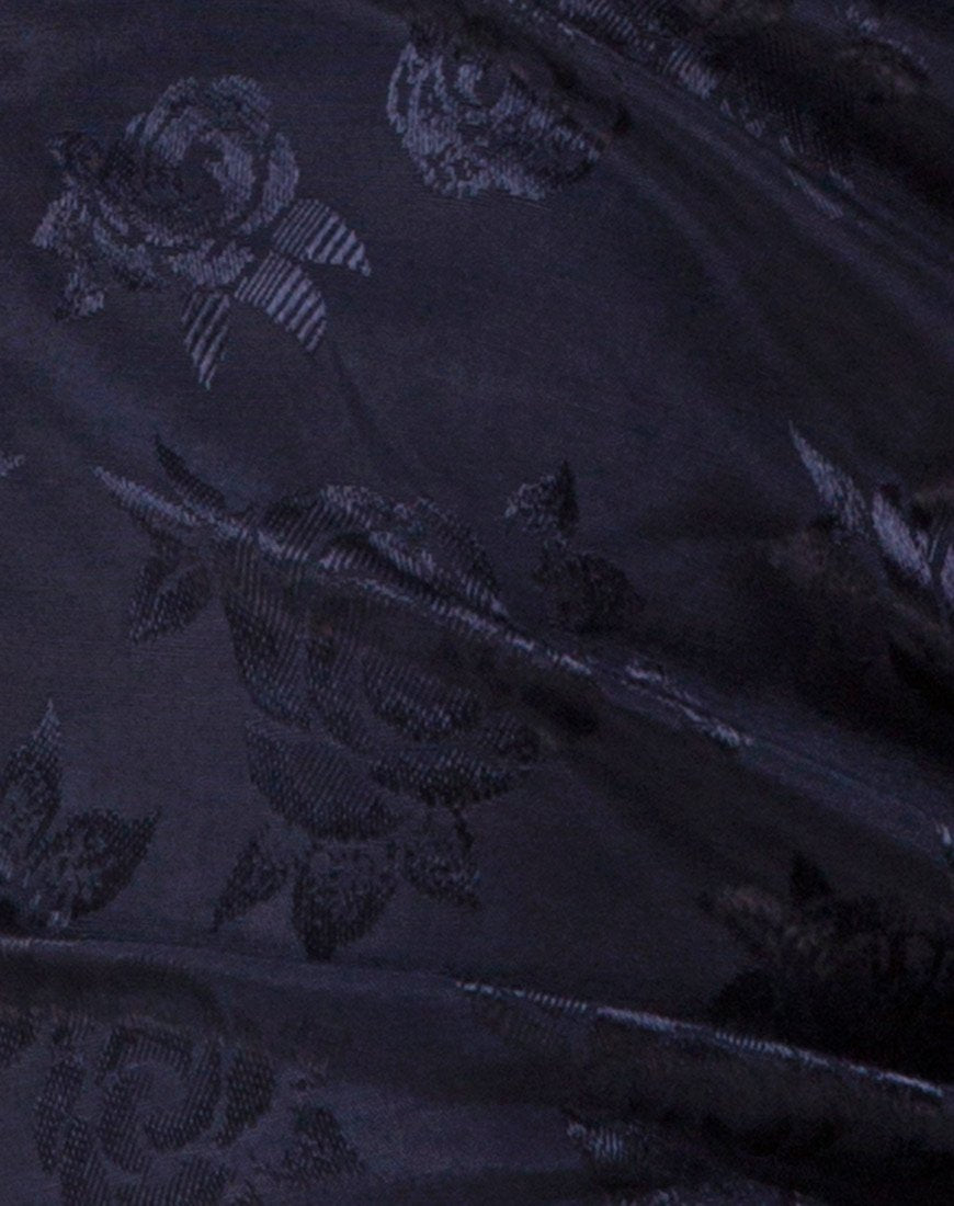 Immagine di Panthus Slip Dress in raso rosa navy