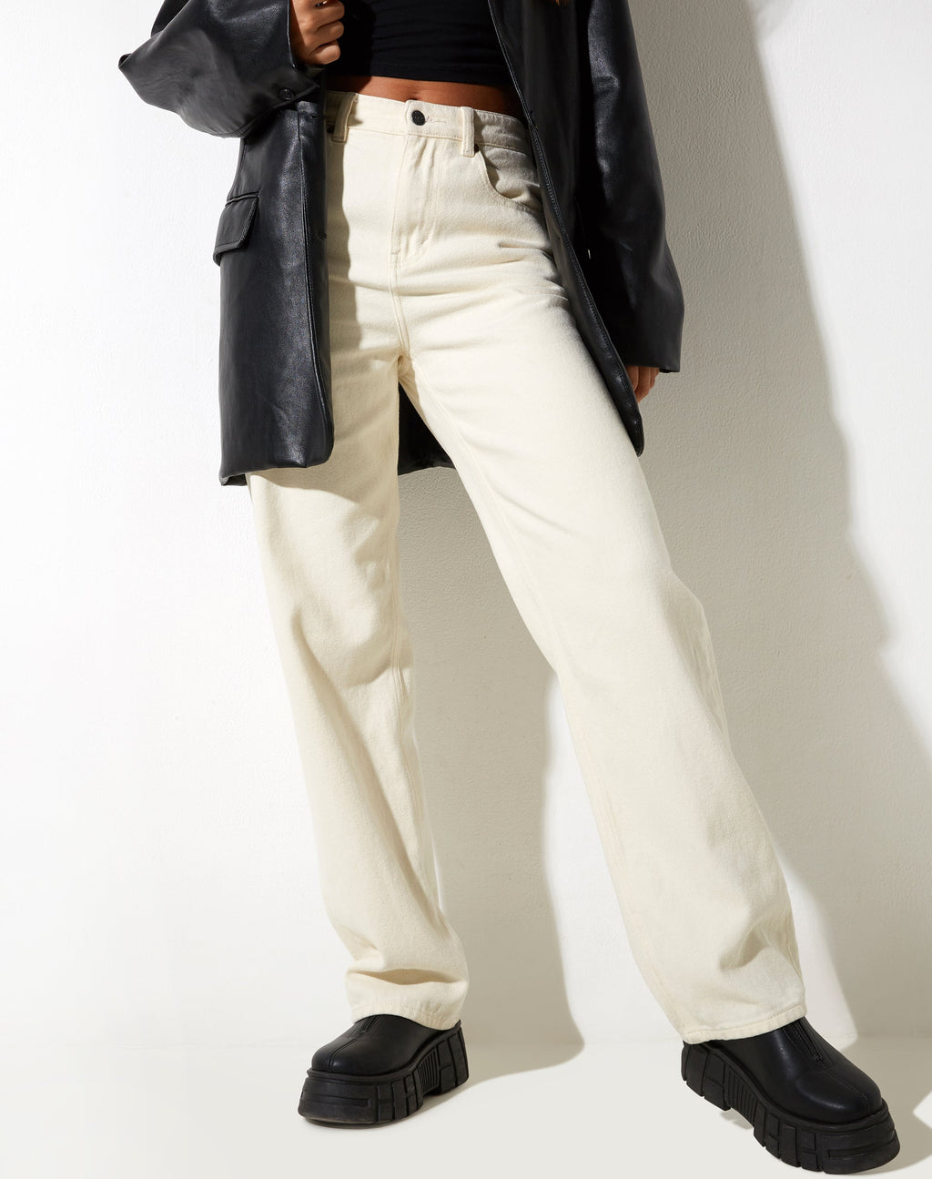 Jeans Parallel in Buttermilk