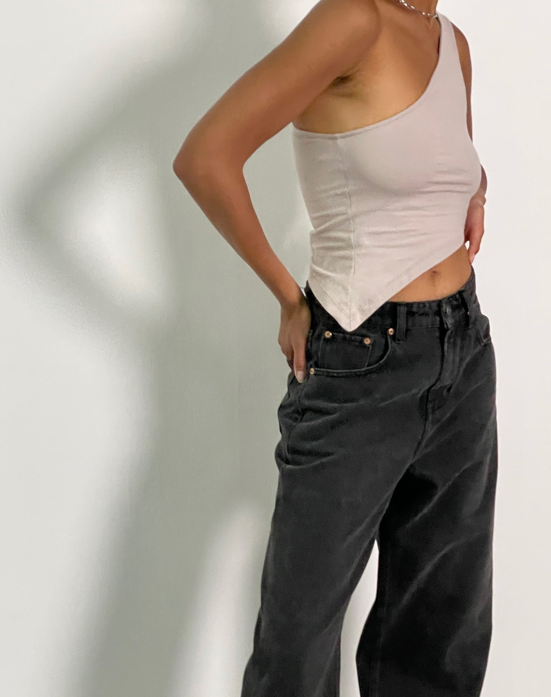 Immagine di Bayva Crop Top in Lycra Latte d'Avena