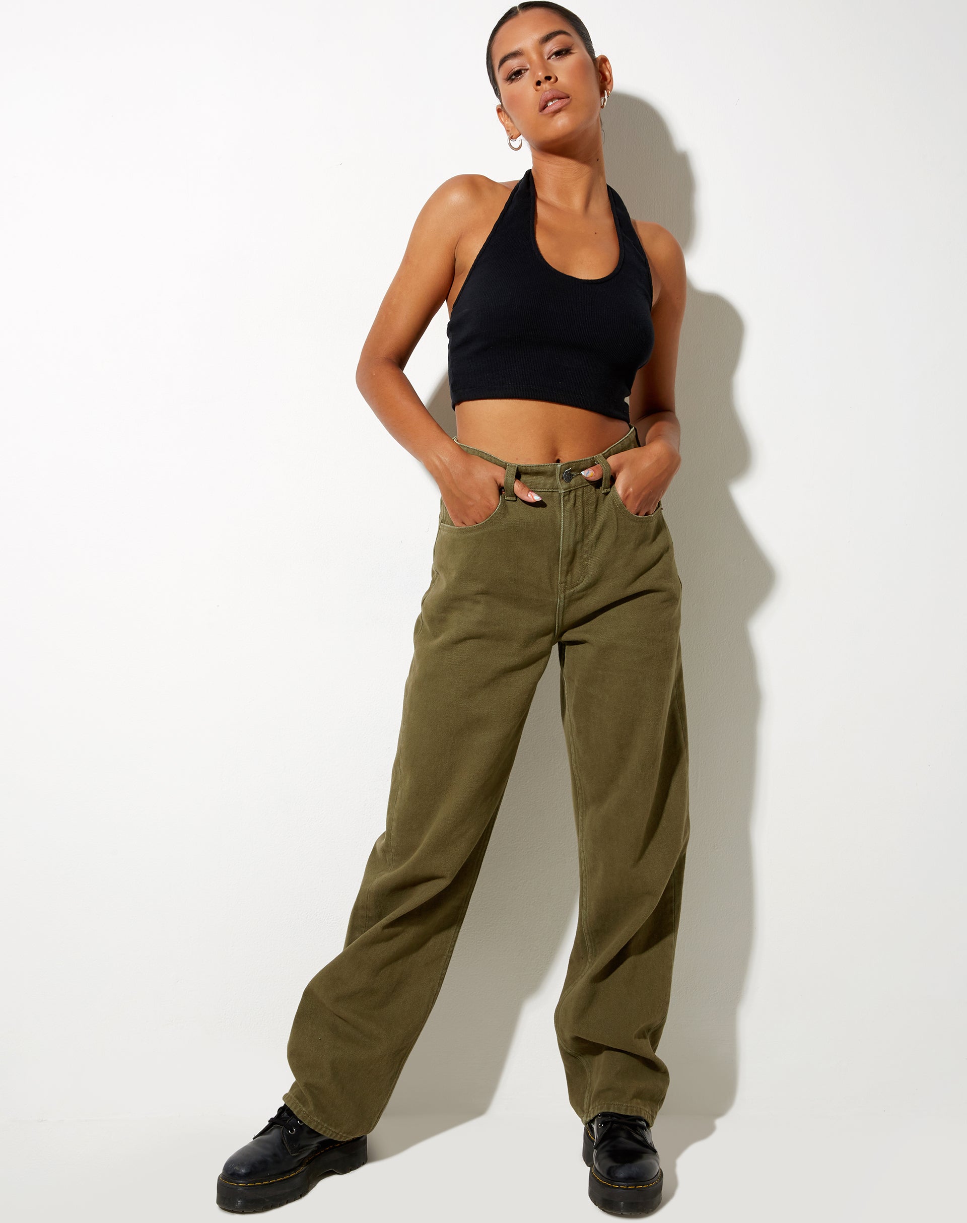 Immagine di Parallel Jeans in Khaki Green